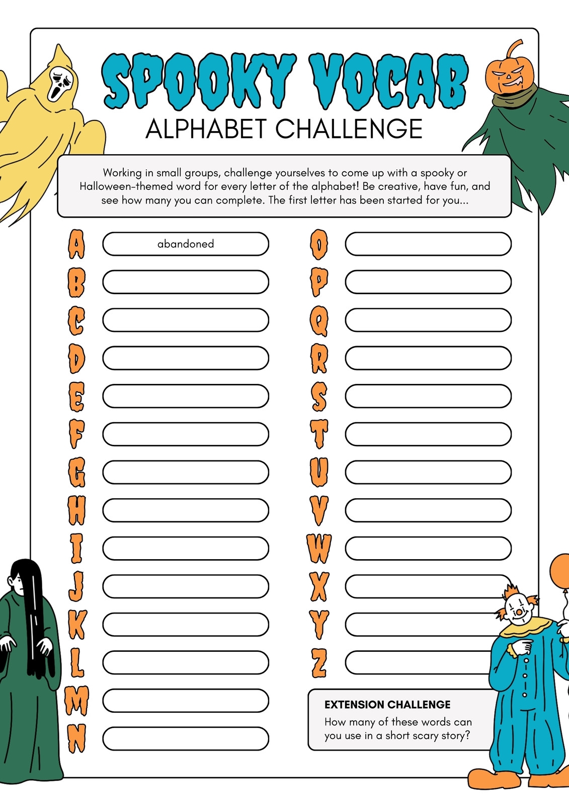 Free Printable Halloween Worksheet Templates To Edit Canva