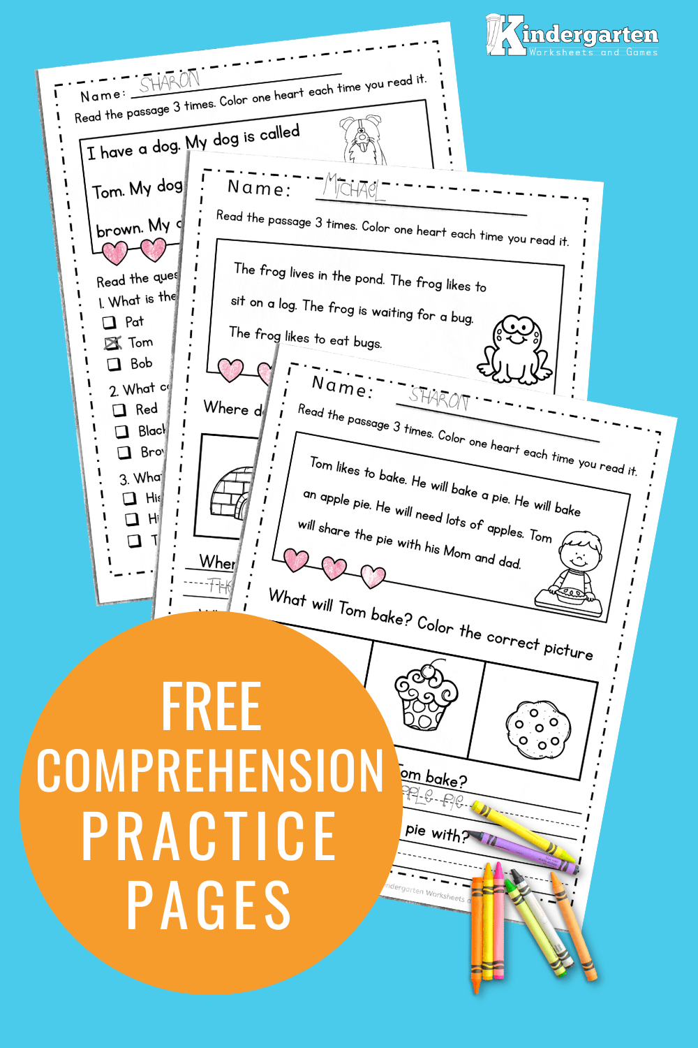 kindergarten reading worksheets free