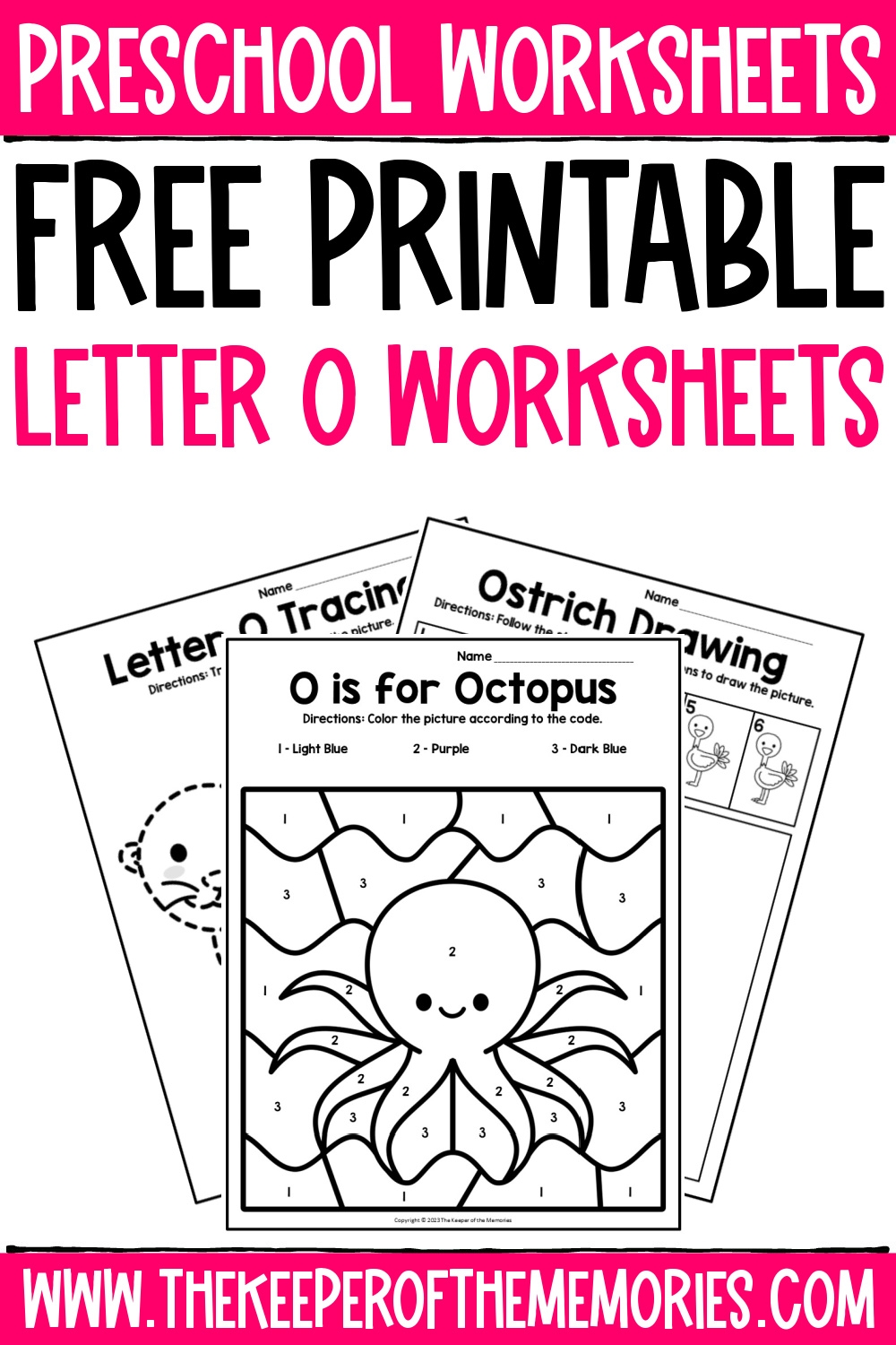 Free Printable Letter O Worksheets The Keeper Of The Memories