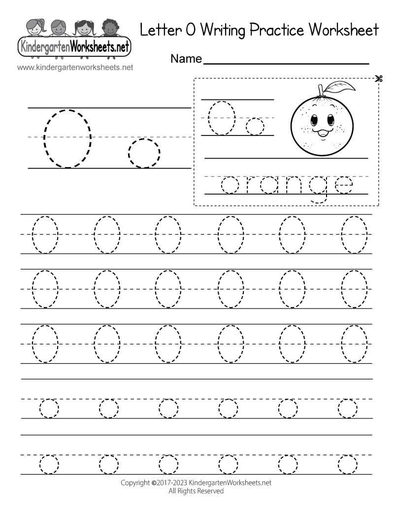 Free Printable Letter O Writing Practice Worksheet Free Printable Letter O Writing Practice Worksheet