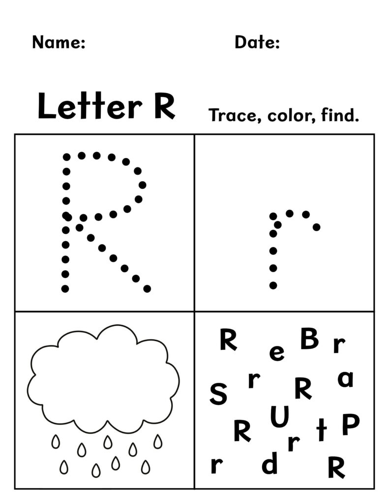 Free Printable Letter R Worksheets For Preschool The Hollydog Blog Free Printable Letter R Worksheets For Preschool The Hollydog Blog
