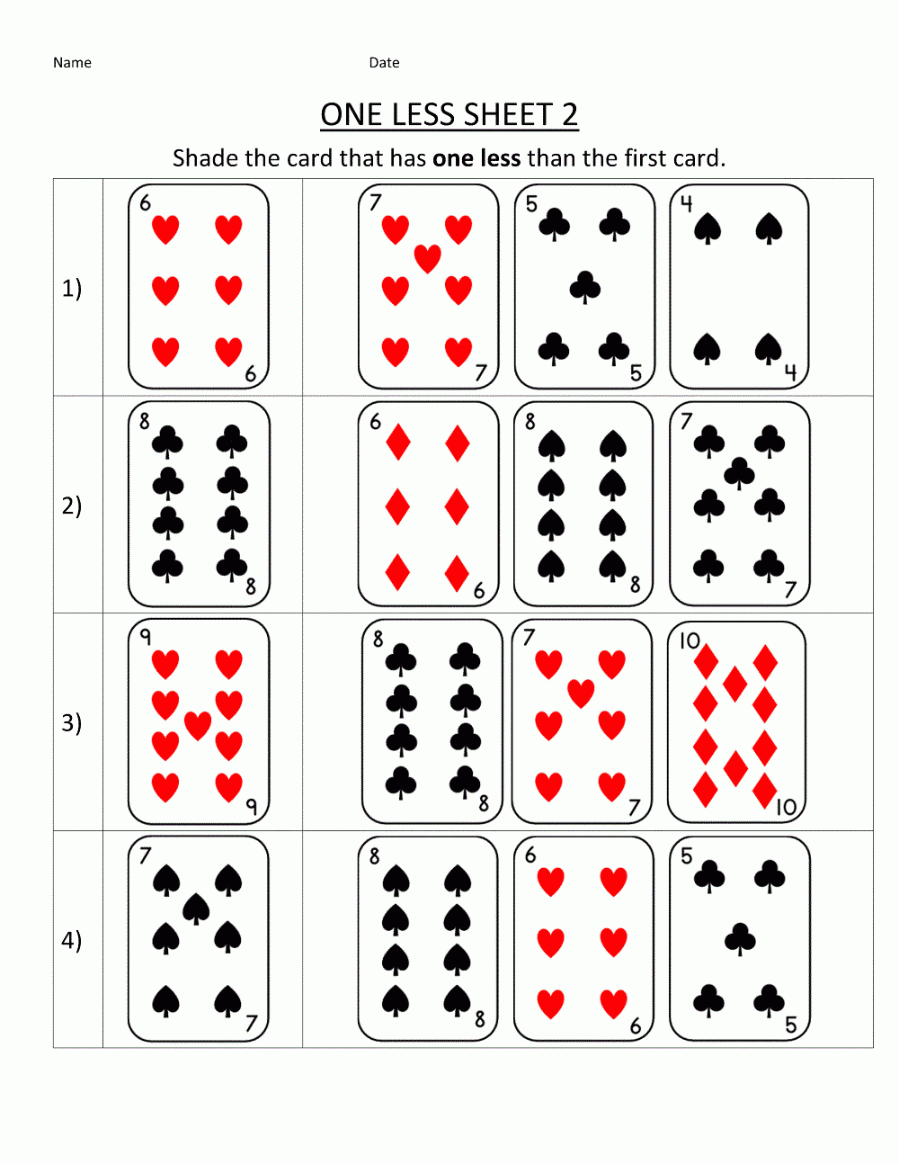 math games worksheets