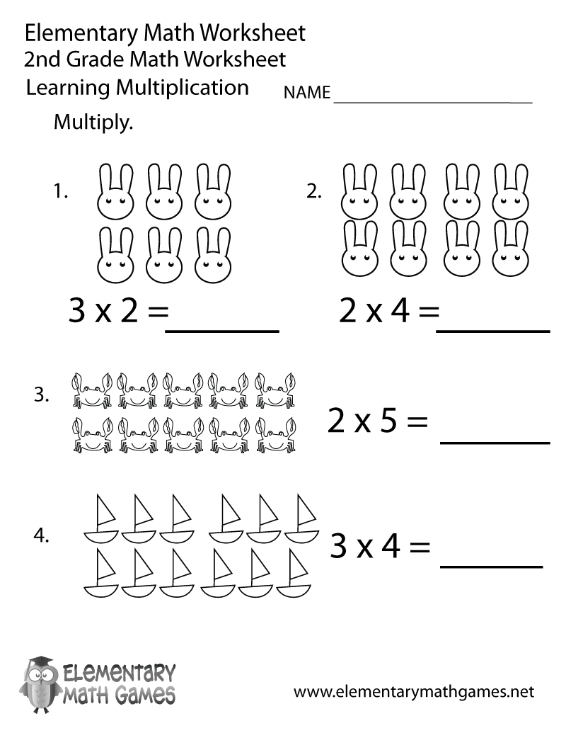 Free Printable Multiplication Worksheet For Second Grade Free Printable Multiplication Worksheet For Second Grade