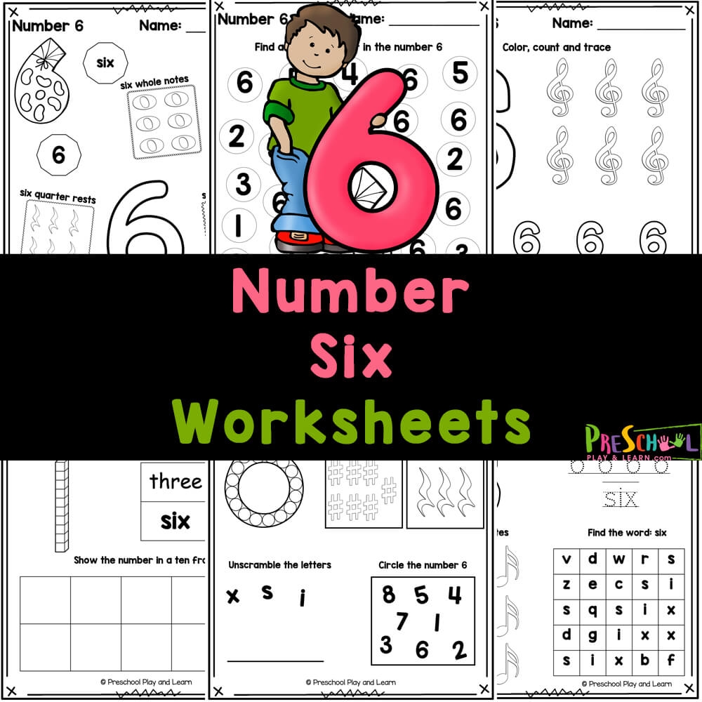 preschool number 6 worksheets preschool number 6 worksheets