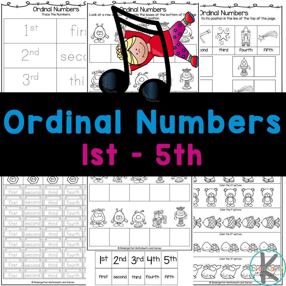 ordinal position worksheets for kindergarten