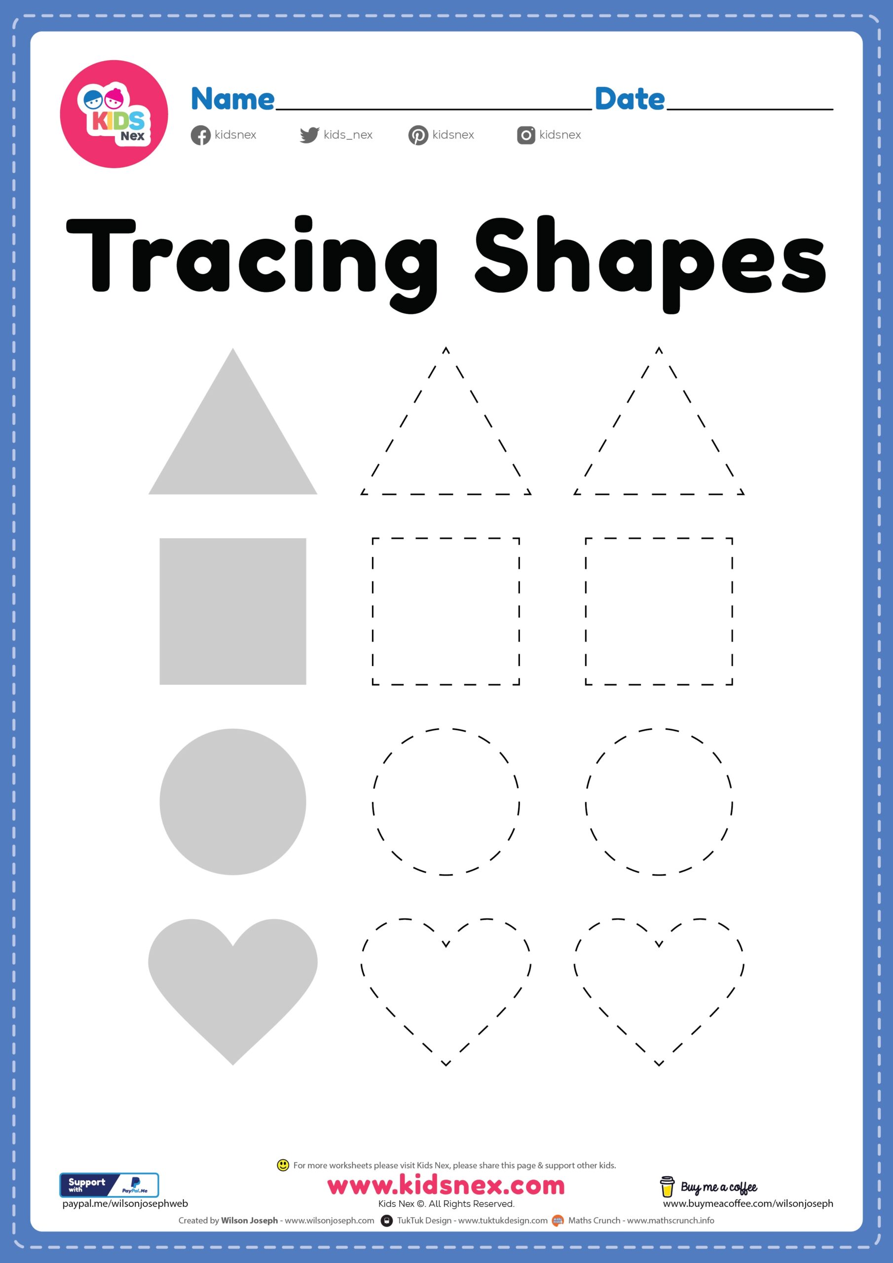 Free Printable Shapes Worksheet For Kindergarten Preschool Free Printable Shapes Worksheet For Kindergarten Preschool