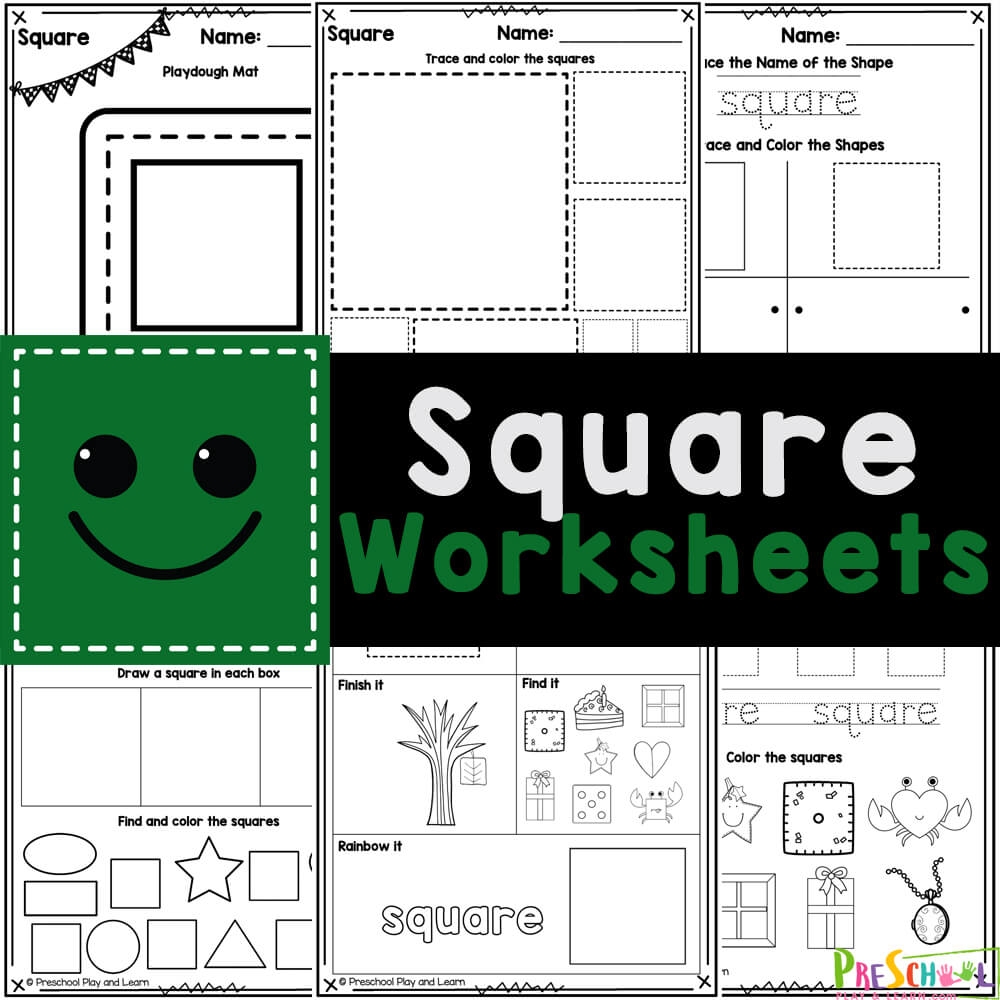 FREE Printable Square Shape Worksheets For Preschool FREE Printable Square Shape Worksheets For Preschool