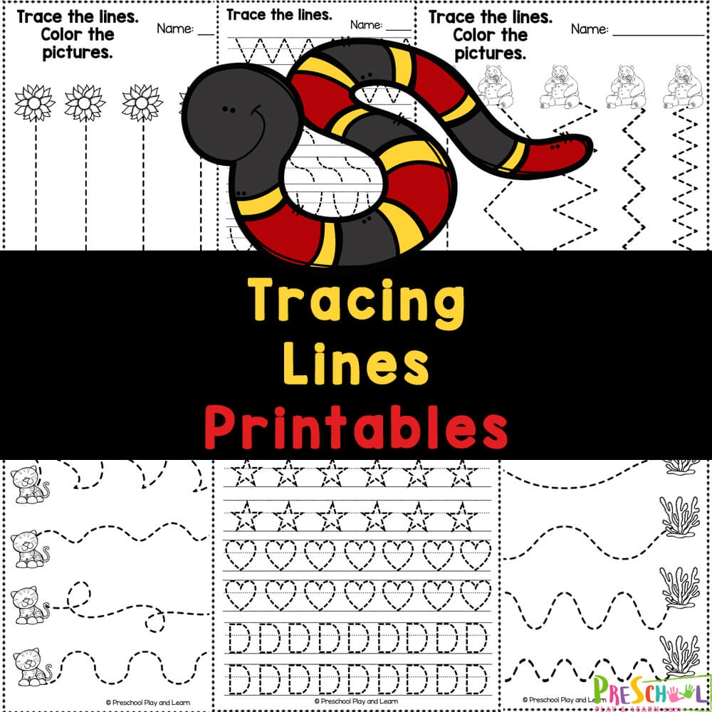 free preschool tracing worksheets