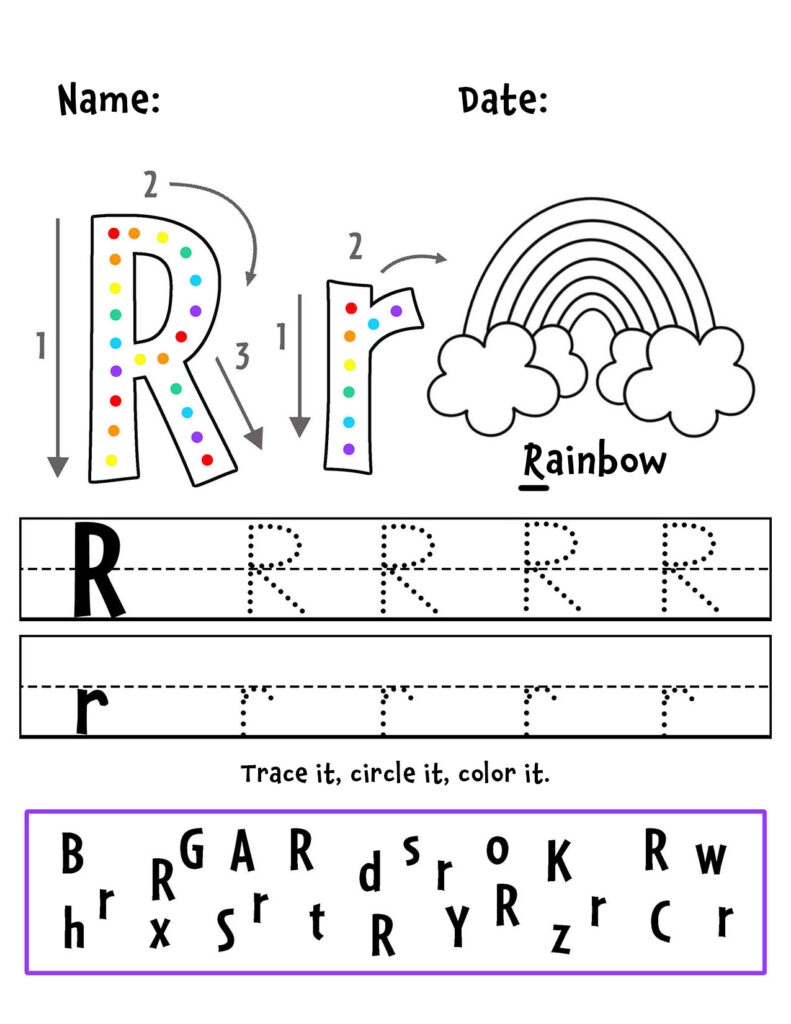 Free Rainbow Preschool Theme Worksheets Activities The Hollydog Blog