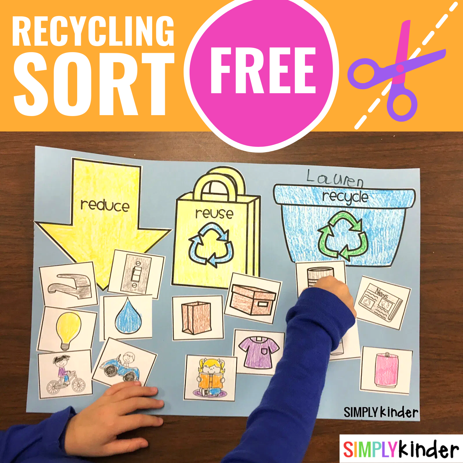 recycling worksheets for preschool