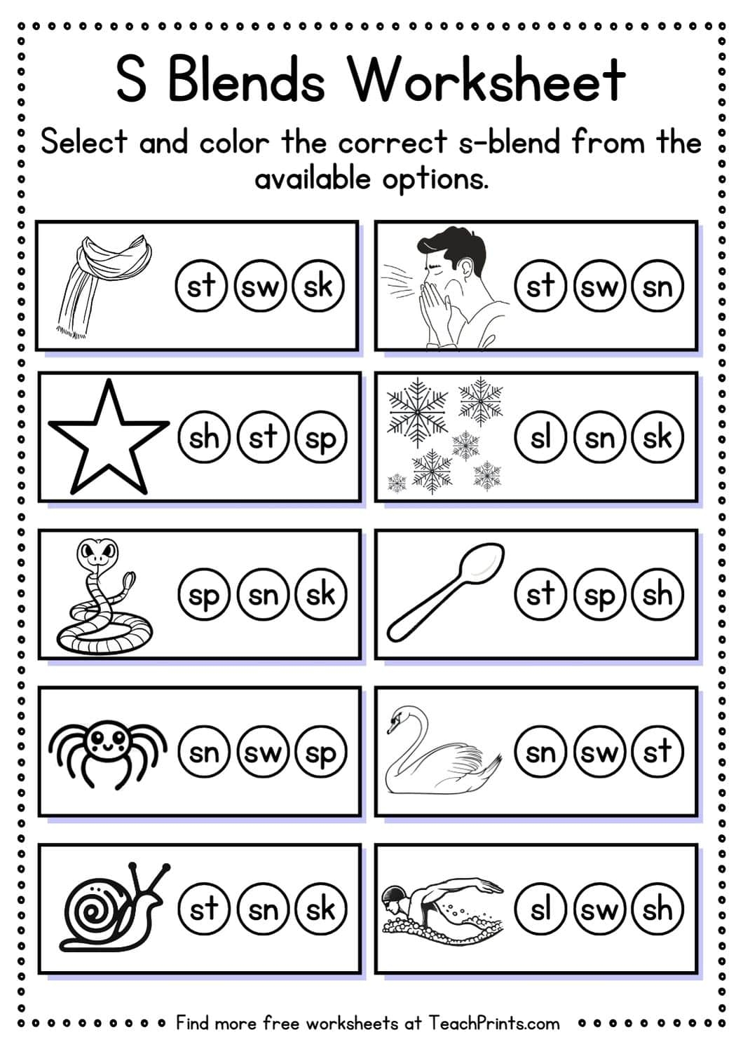 blends worksheets for kindergarten blends worksheets for kindergarten