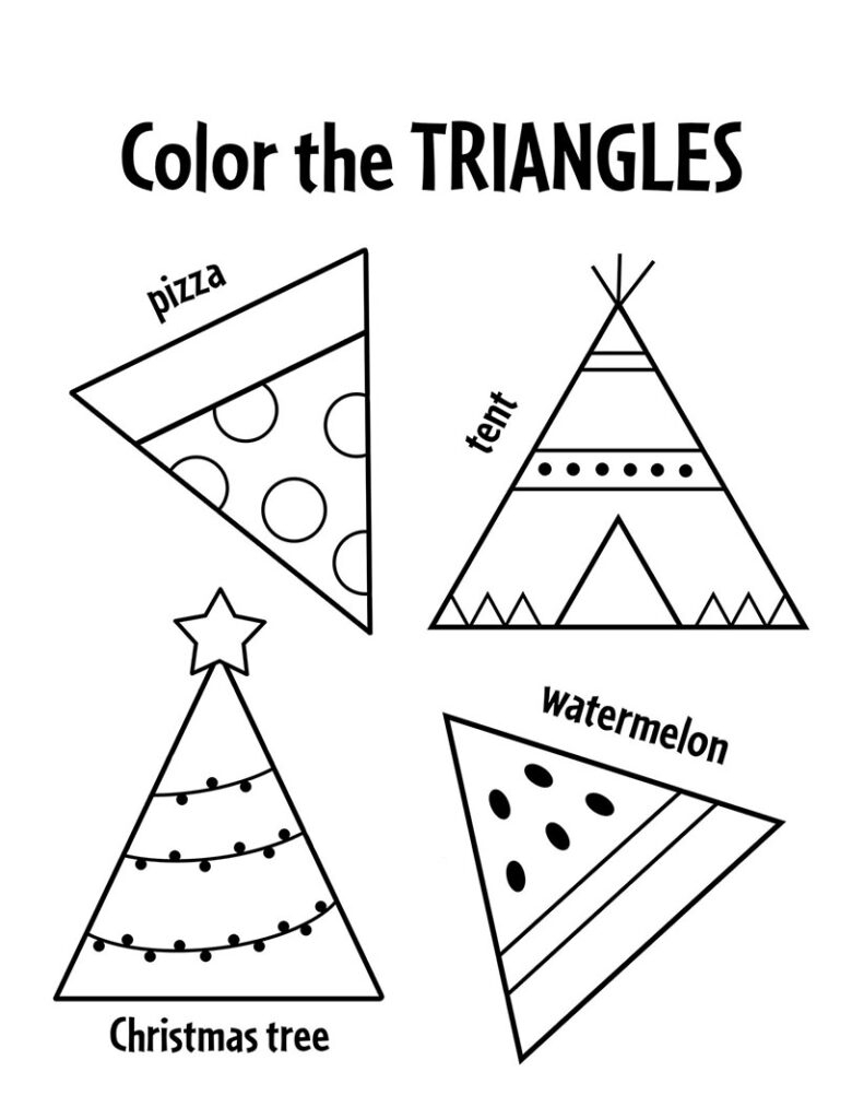 shapes worksheet preschool