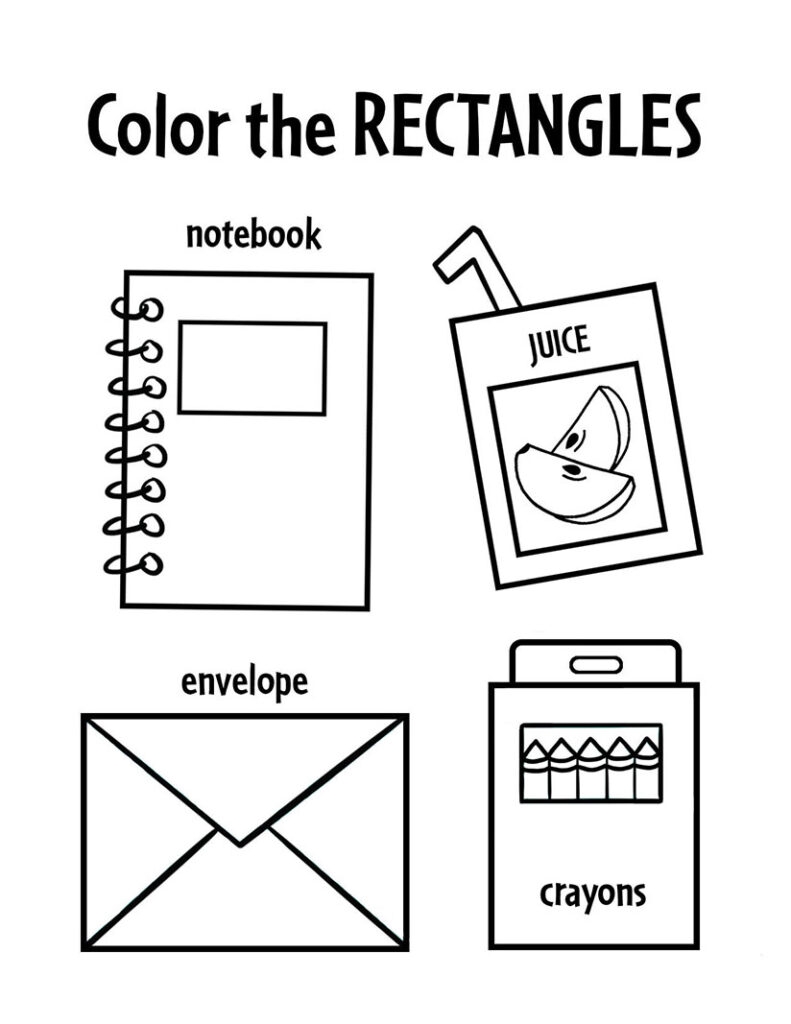 Free Shape Worksheets For Preschool The Hollydog Blog