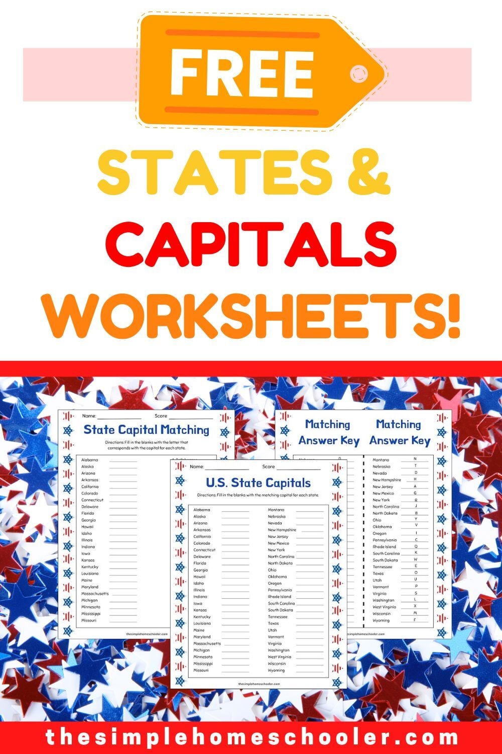 Free States Capitals Worksheet Packet Easy Print The Simple Homeschooler Free States Capitals Worksheet Packet Easy Print The Simple Homeschooler