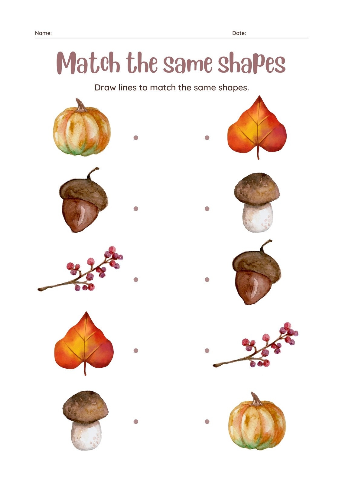 Free To Edit Autumn themed Worksheet Templates Canva