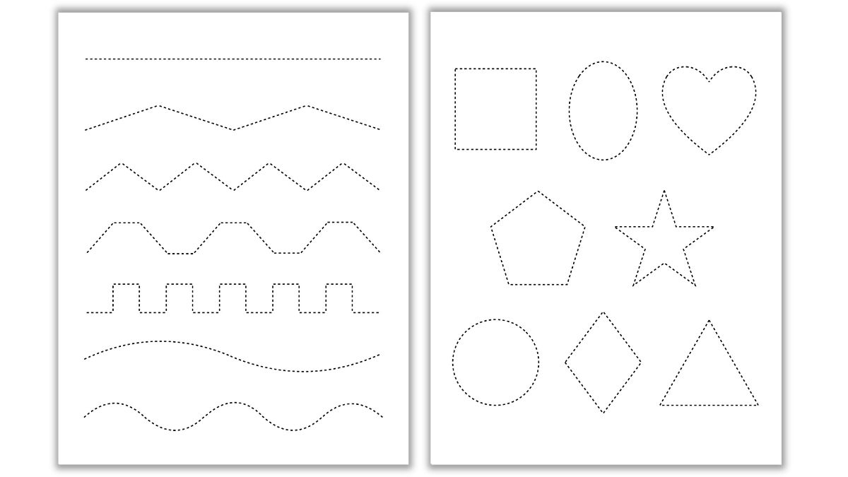 cutting practice worksheets for kindergarten