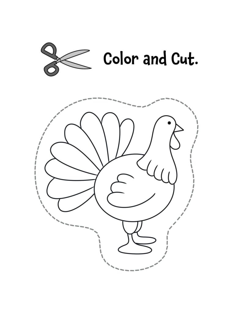 Free Turkey Worksheets For Preschool The Hollydog Blog
