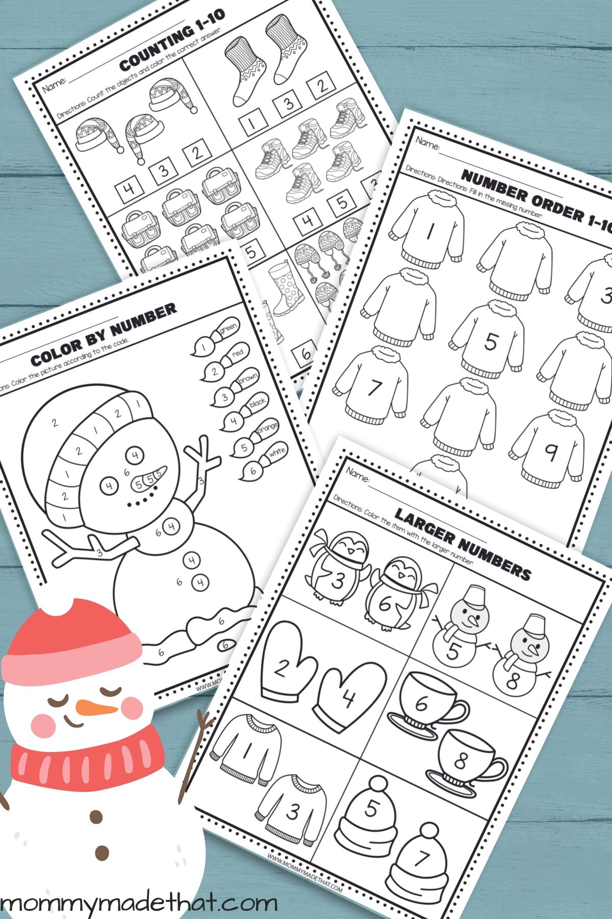 Free Winter Preschool Worksheets Great For Kindergarten Too 