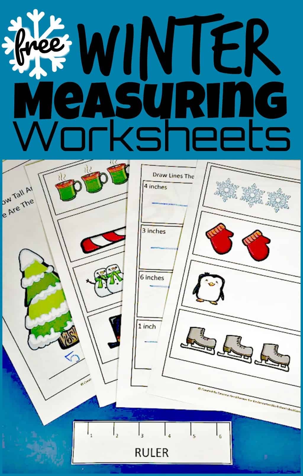 measuring worksheets for kindergarten