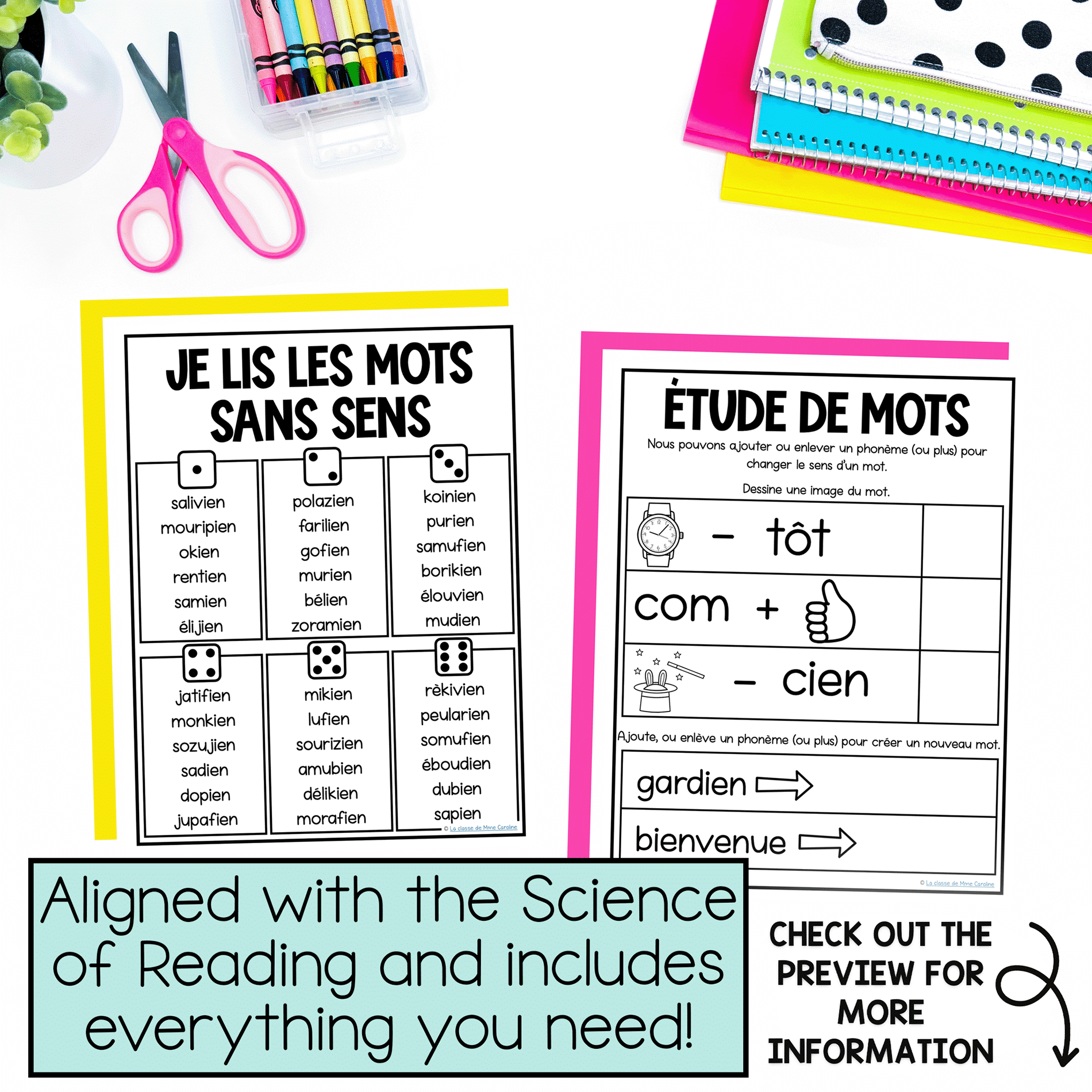 French Phonics Activities Decoding Phonological Phonemic Awareness Ien La Classe De Mme Caroline