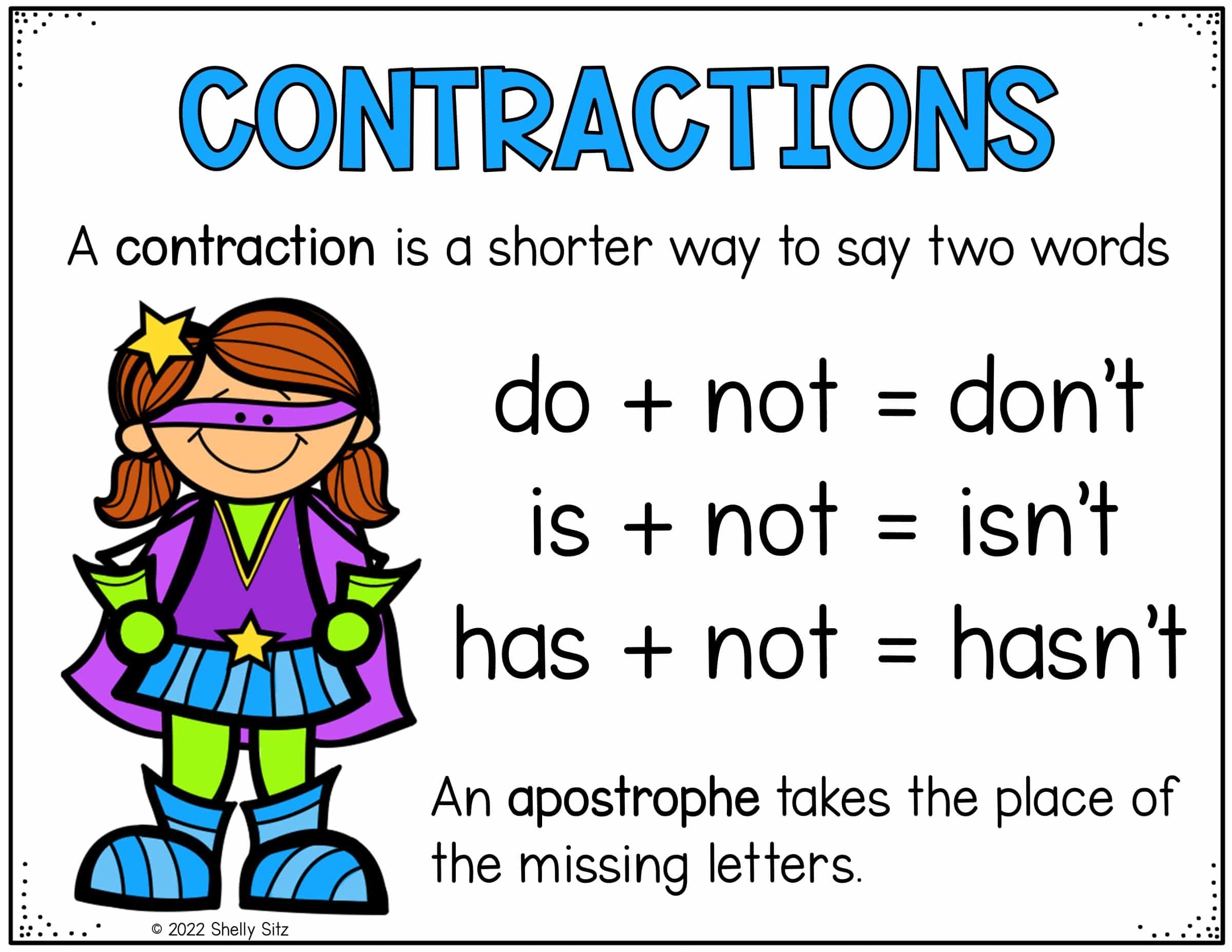 Fun And Exciting Interactive Activities To Teach Contractions Second Grade Teaching Blog