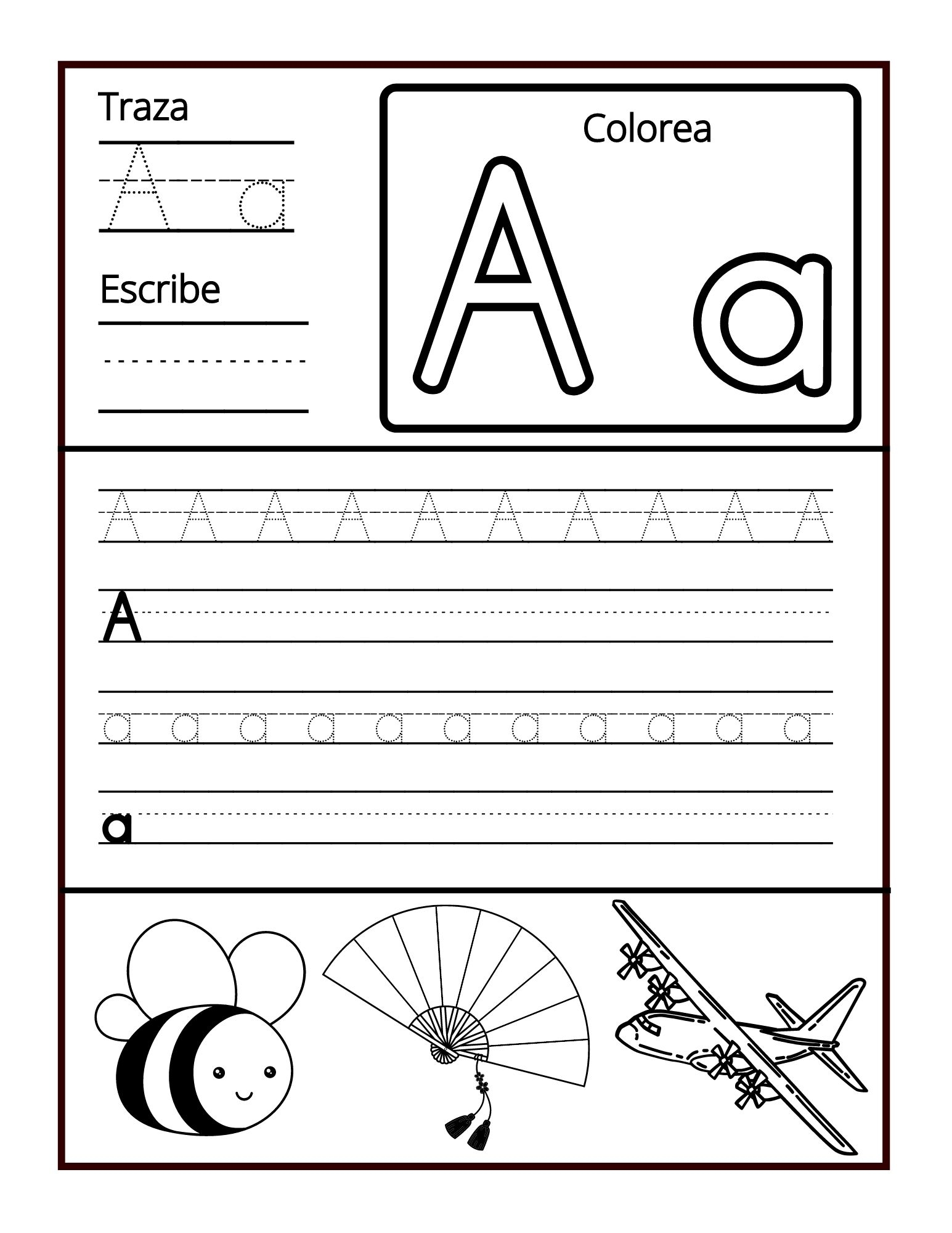 Fun Spanish ABC Worksheets For Kids Trace Write And Color Made By Teachers Fun Spanish ABC Worksheets For Kids Trace Write And Color Made By Teachers