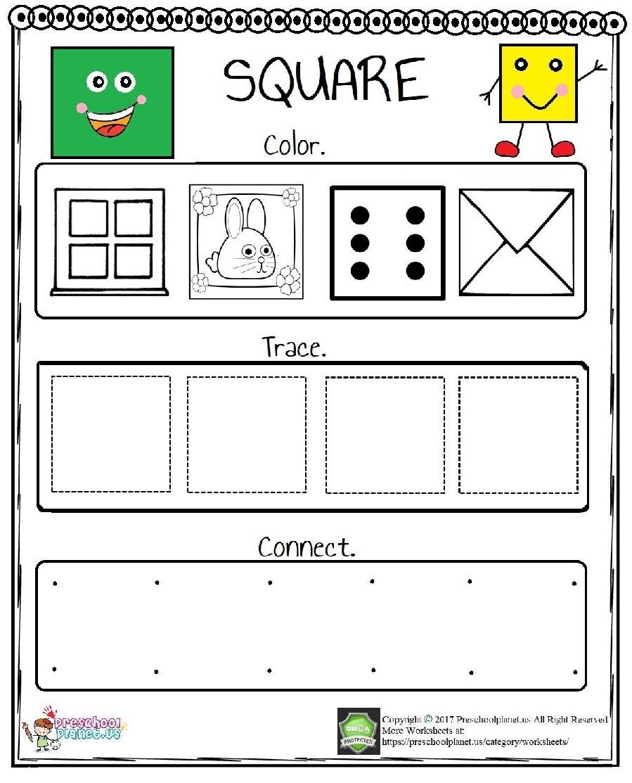 Funny 2D Square Worksheet By Preschoolplanet TPT Funny 2D Square Worksheet By Preschoolplanet TPT