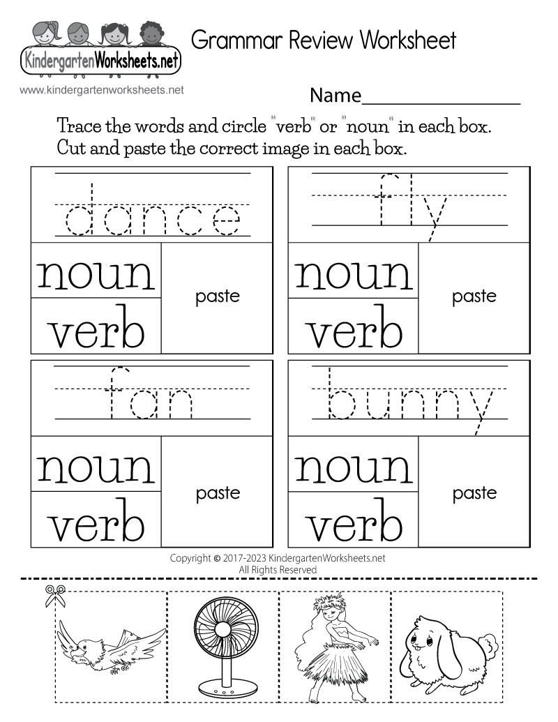 Grammar Review Worksheet Free Printable Digital PDF