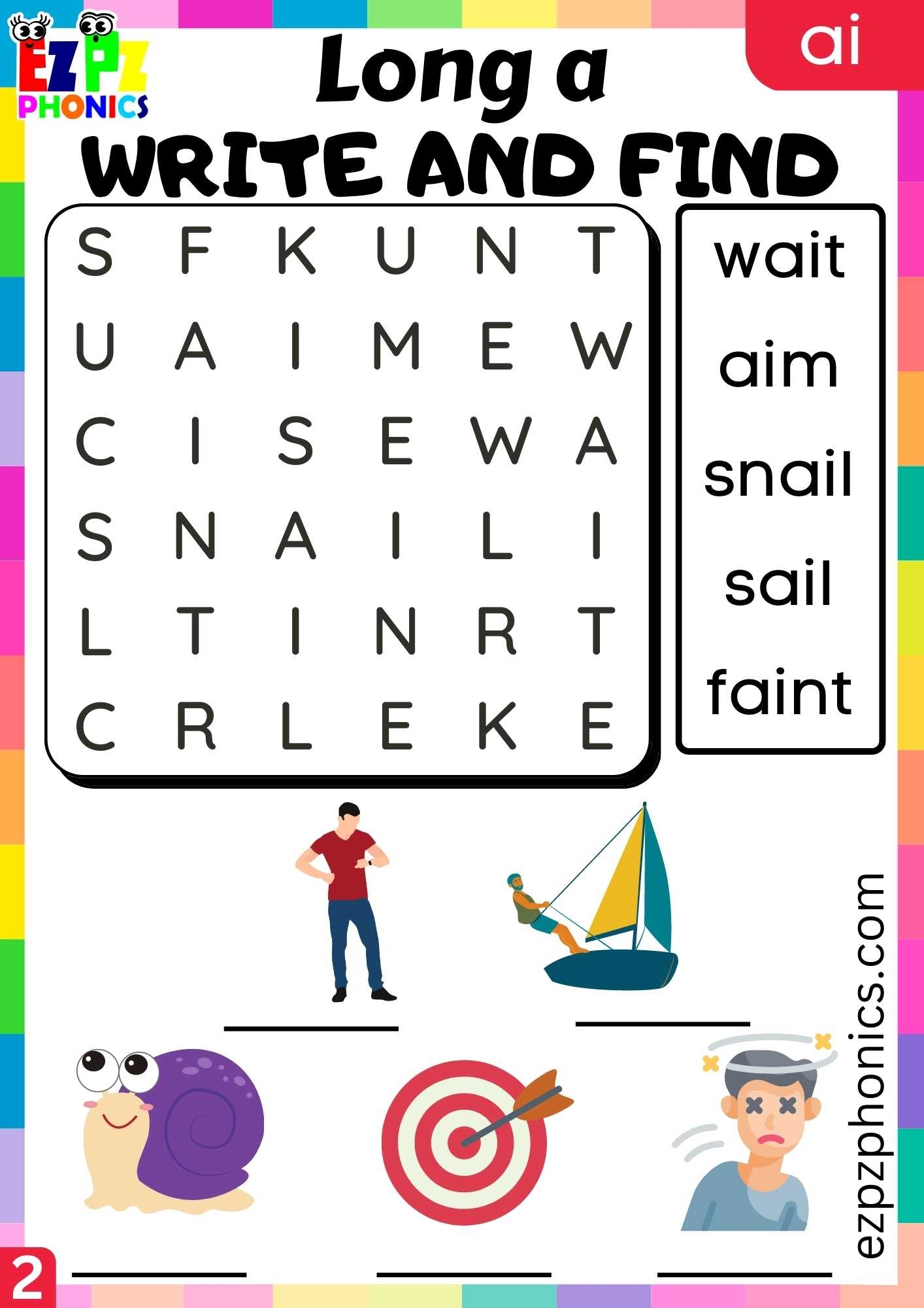 ai phonics worksheet