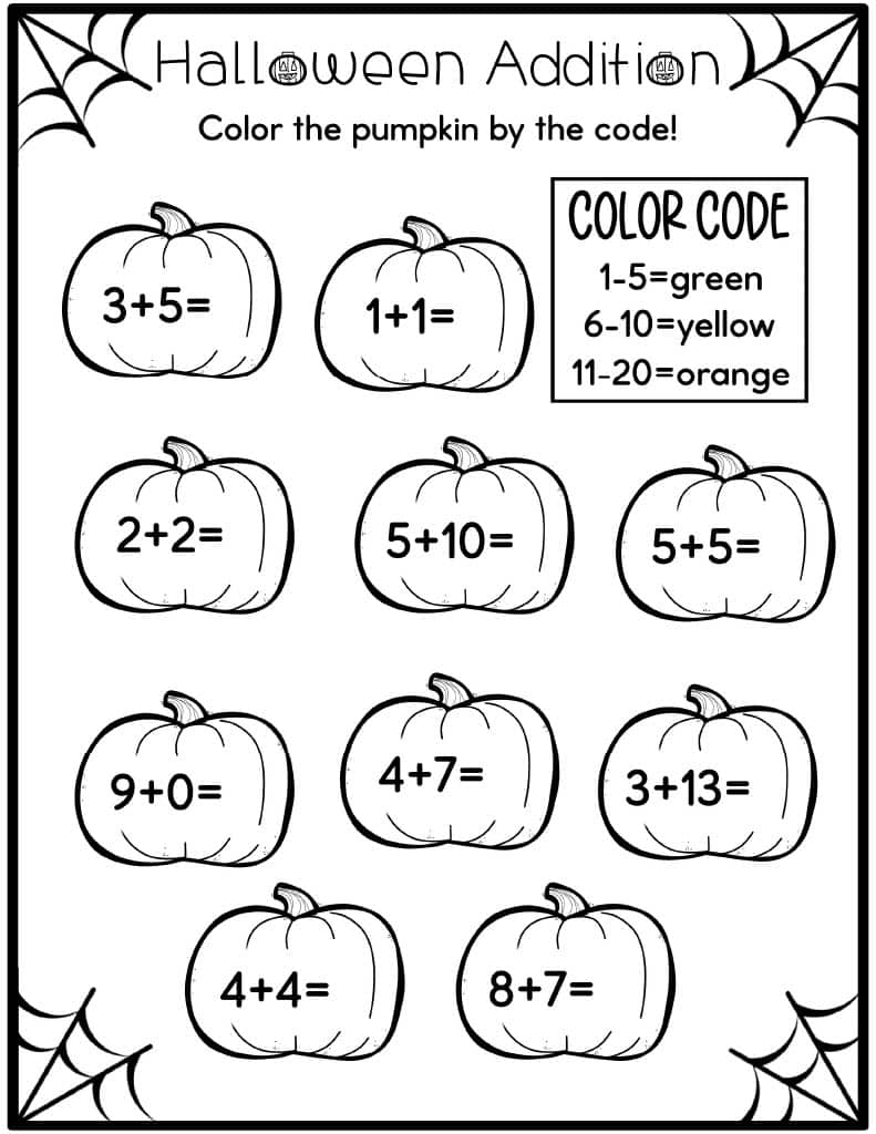 free halloween printable worksheets