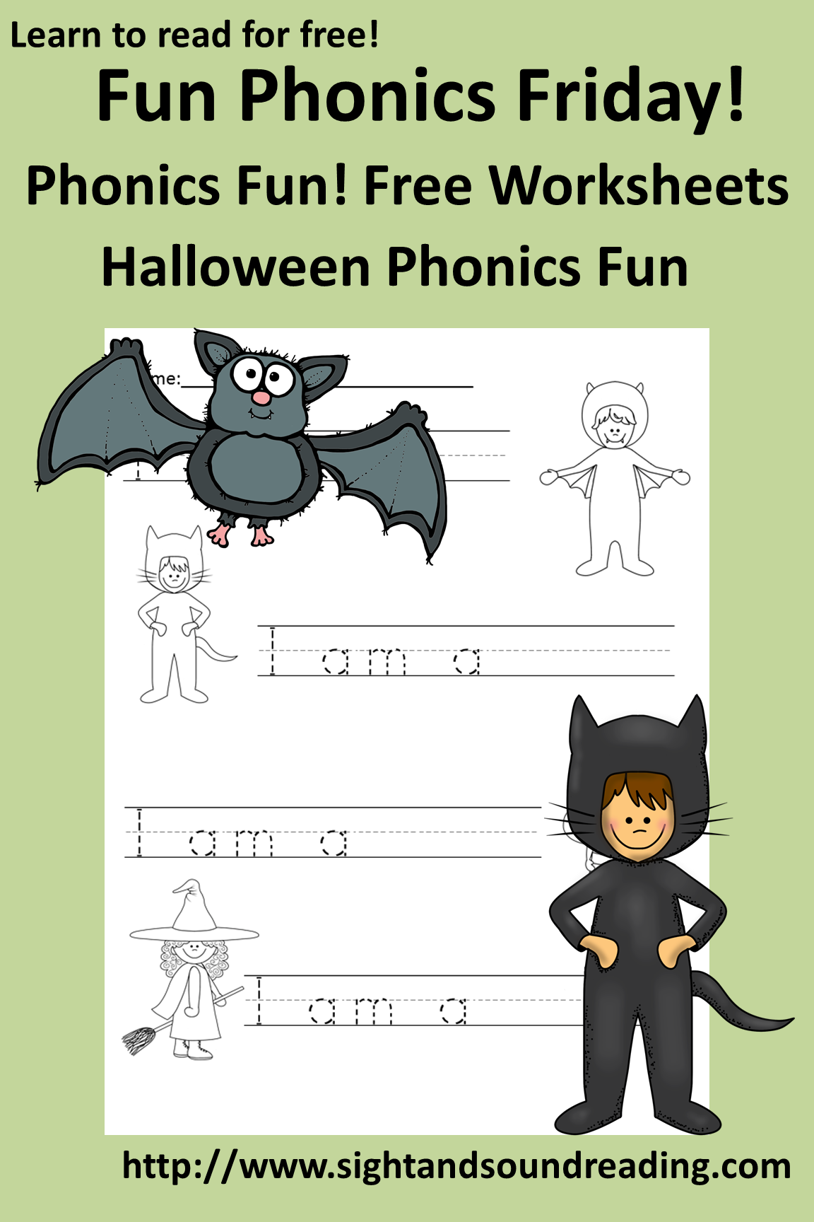 halloween phonics worksheets