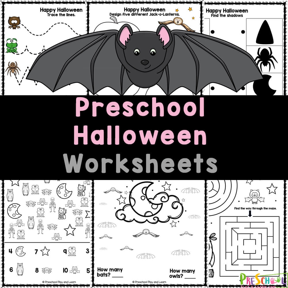 halloween worksheet preschool