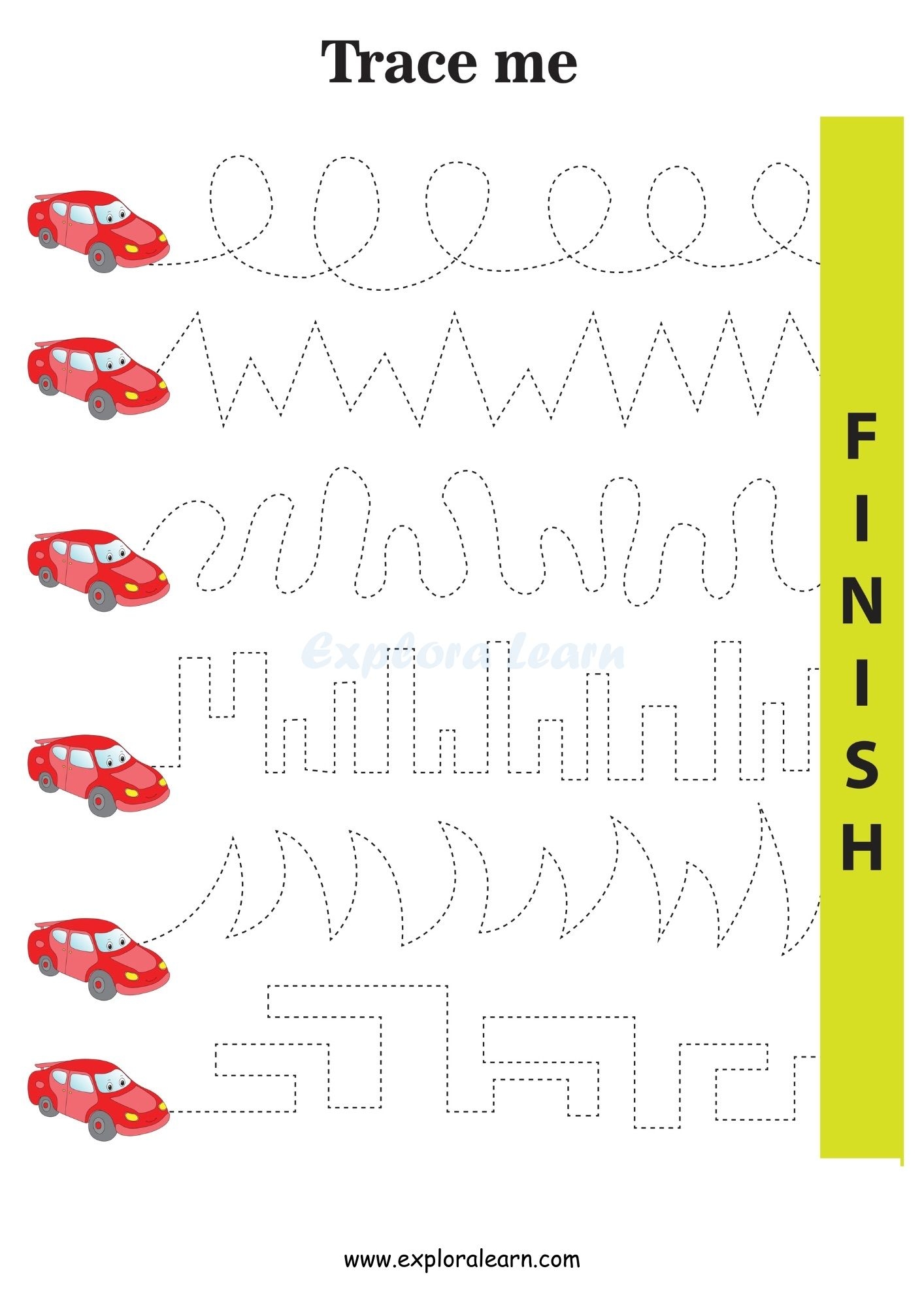 Handwriting Tracing Worksheets For ADHD Autism