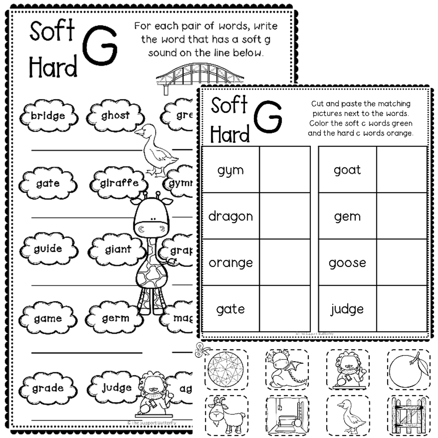 Hard And Soft C And G Worksheets Made By Teachers