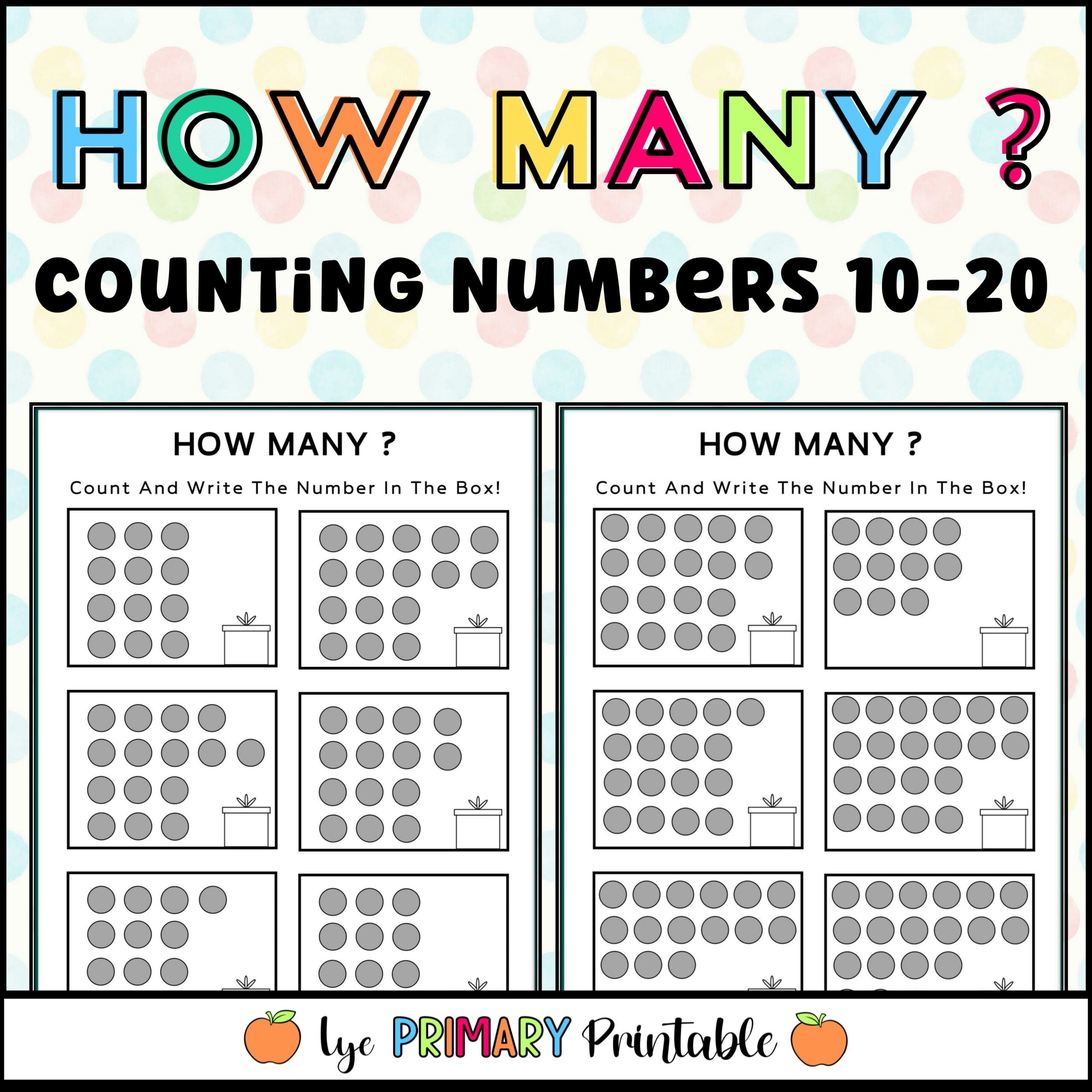 math counting worksheets