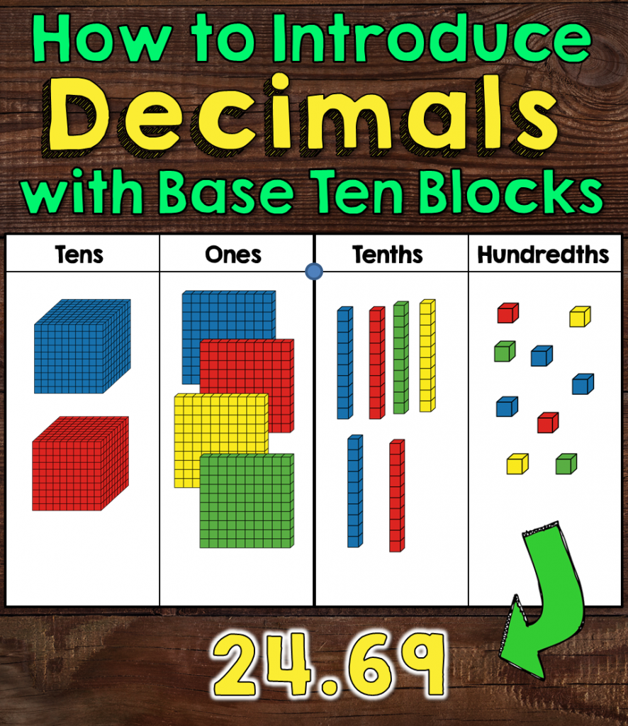 How To Introduce Decimals With Base Ten Blocks How To Introduce Decimals With Base Ten Blocks