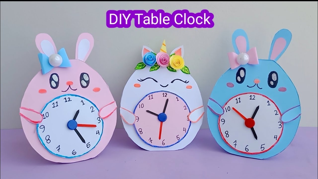 How To Make Paper Table Clock School Project DIY Table Clock Origami Craft Paper Craft YouTube How To Make Paper Table Clock School Project DIY Table Clock Origami Craft Paper Craft YouTube