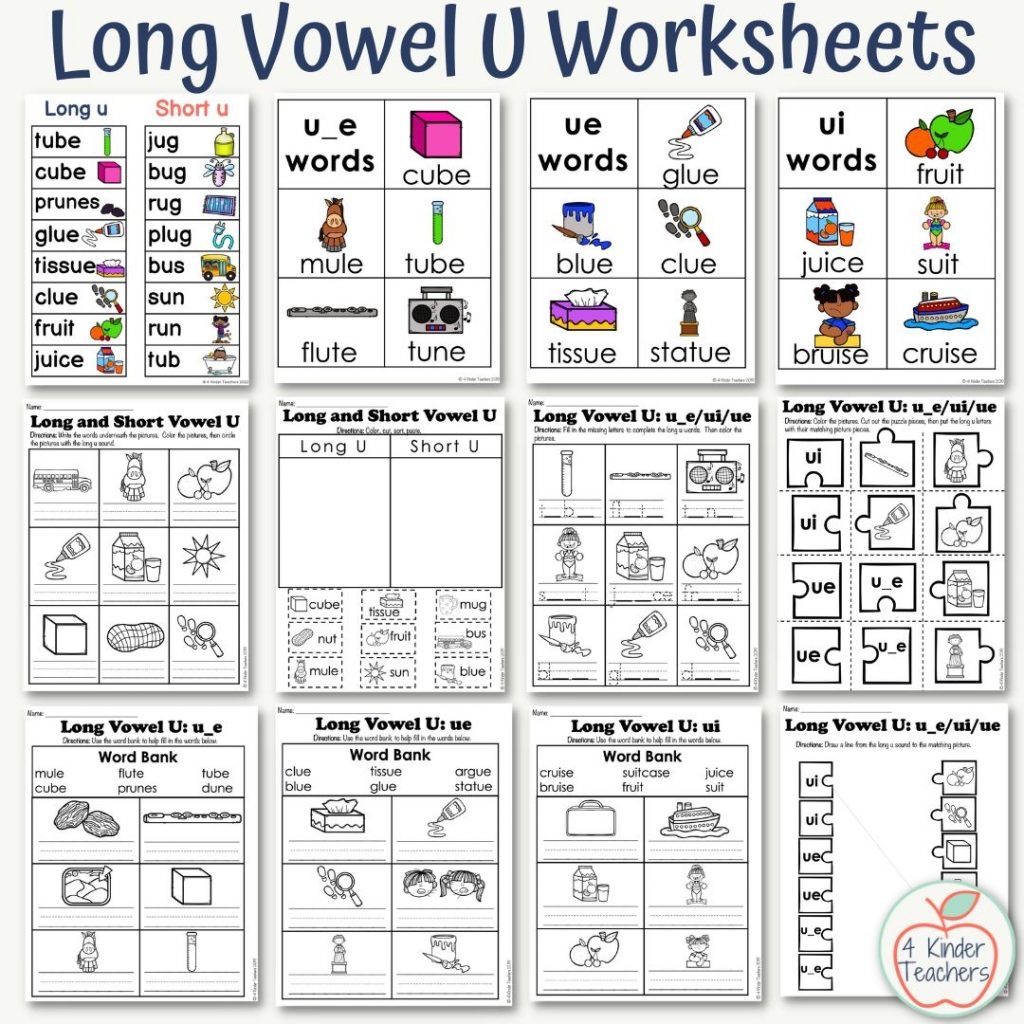 How To Teach Long U Words In Kindergarten 4 Kinder Teachers