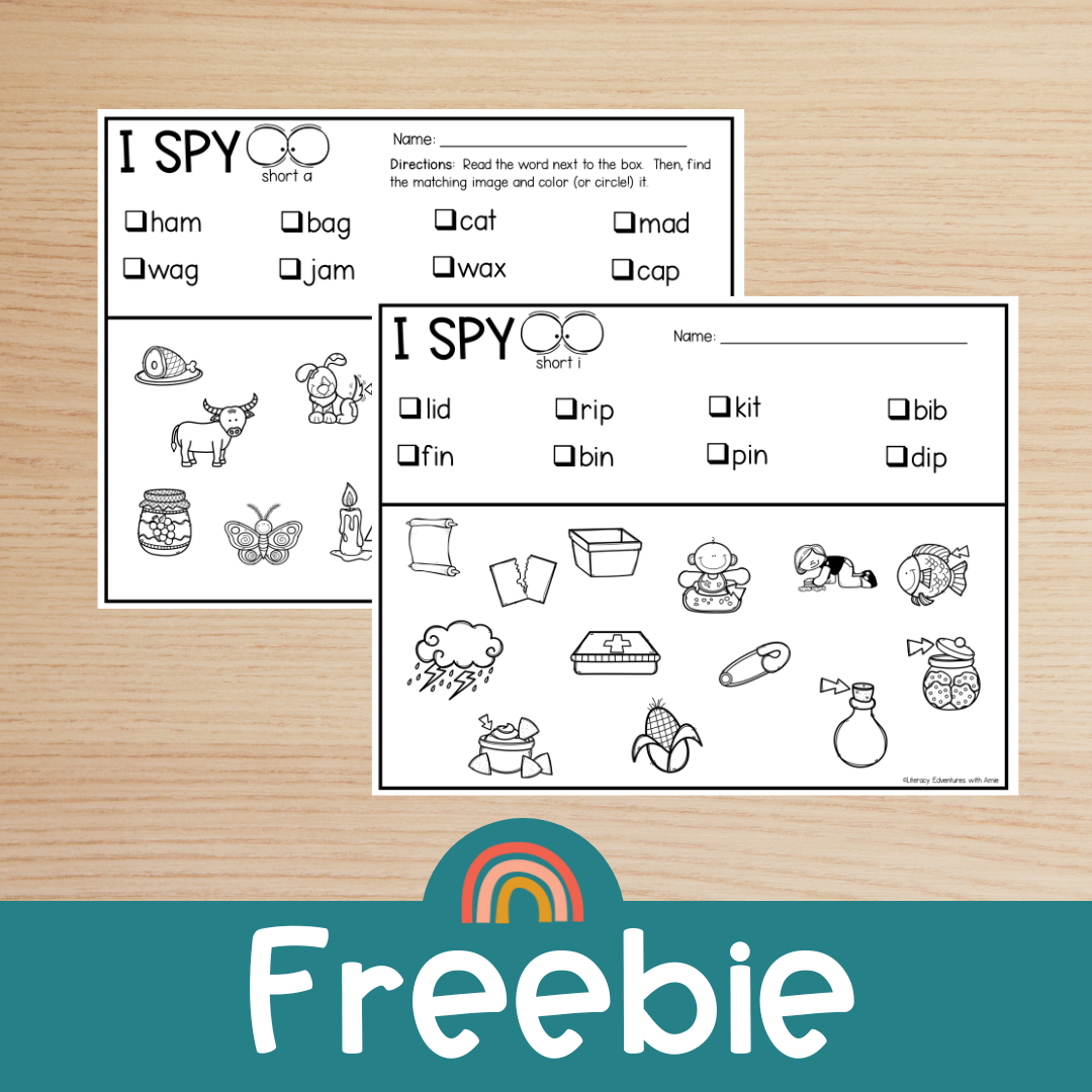 I Spy Phonics Mats Literacy Edventures