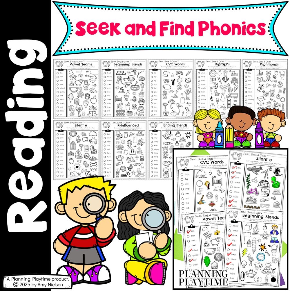 I Spy Phonics Read Seek And Color Pack Planning Playtime