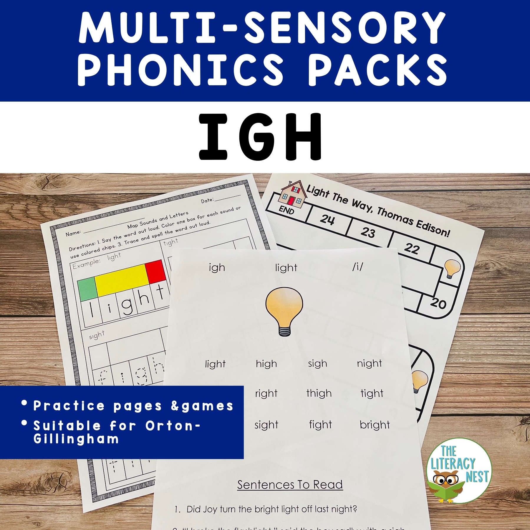 IGH Phonics Activities For Orton Gillingham Lessons The Literacy Nest