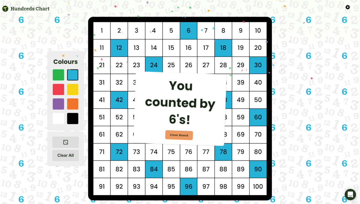 Interactive Hundreds Chart Teach Starter