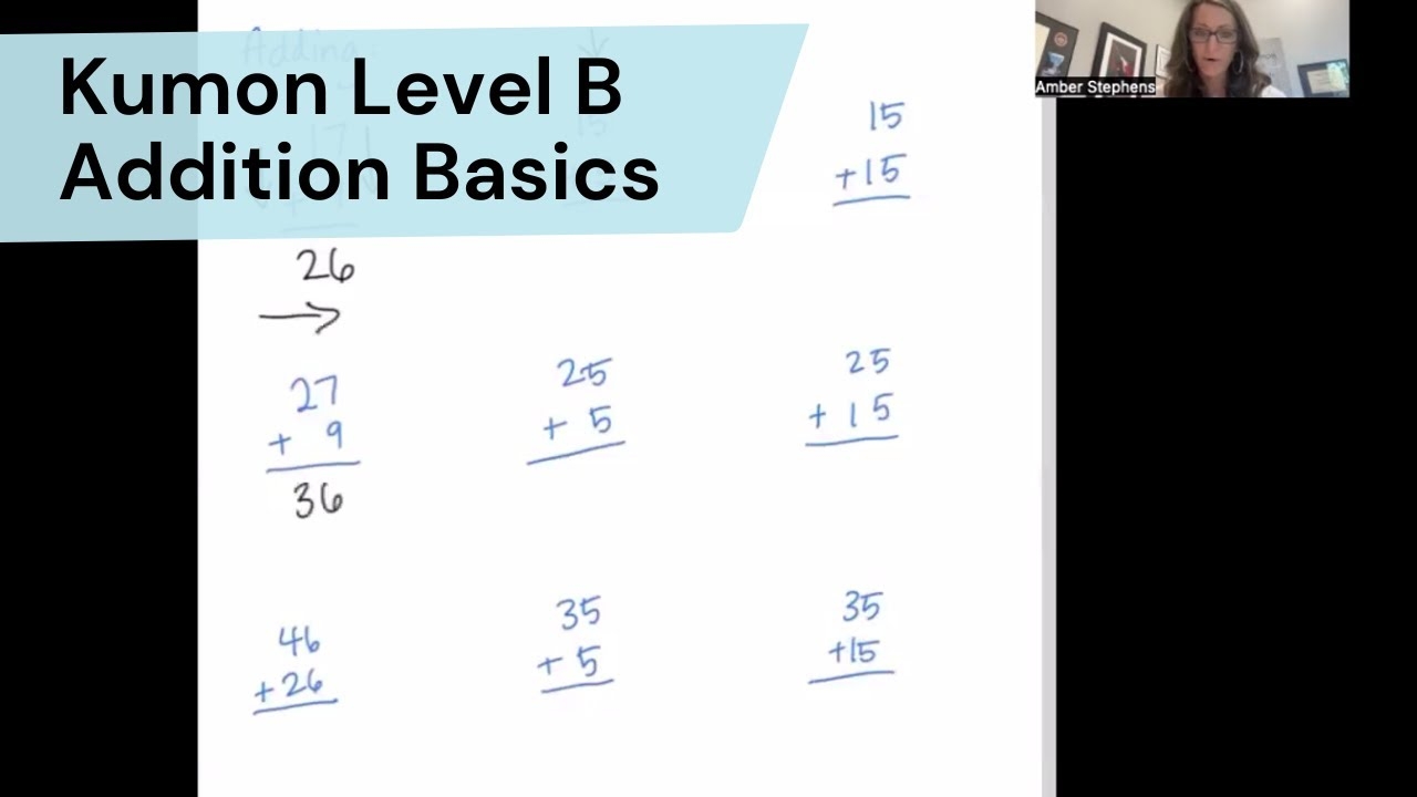 Introduction To Kumon Math Level B Mastering Addition YouTube
