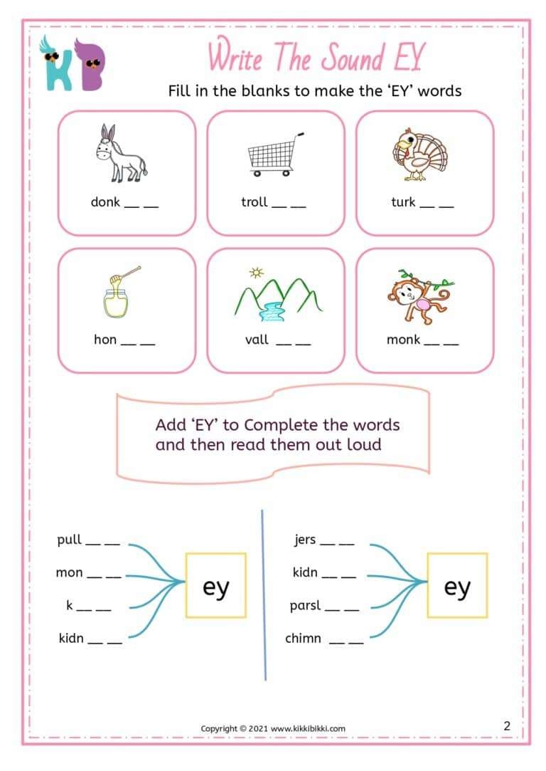 Introduction To The EY Sound Write The Sound Worksheet