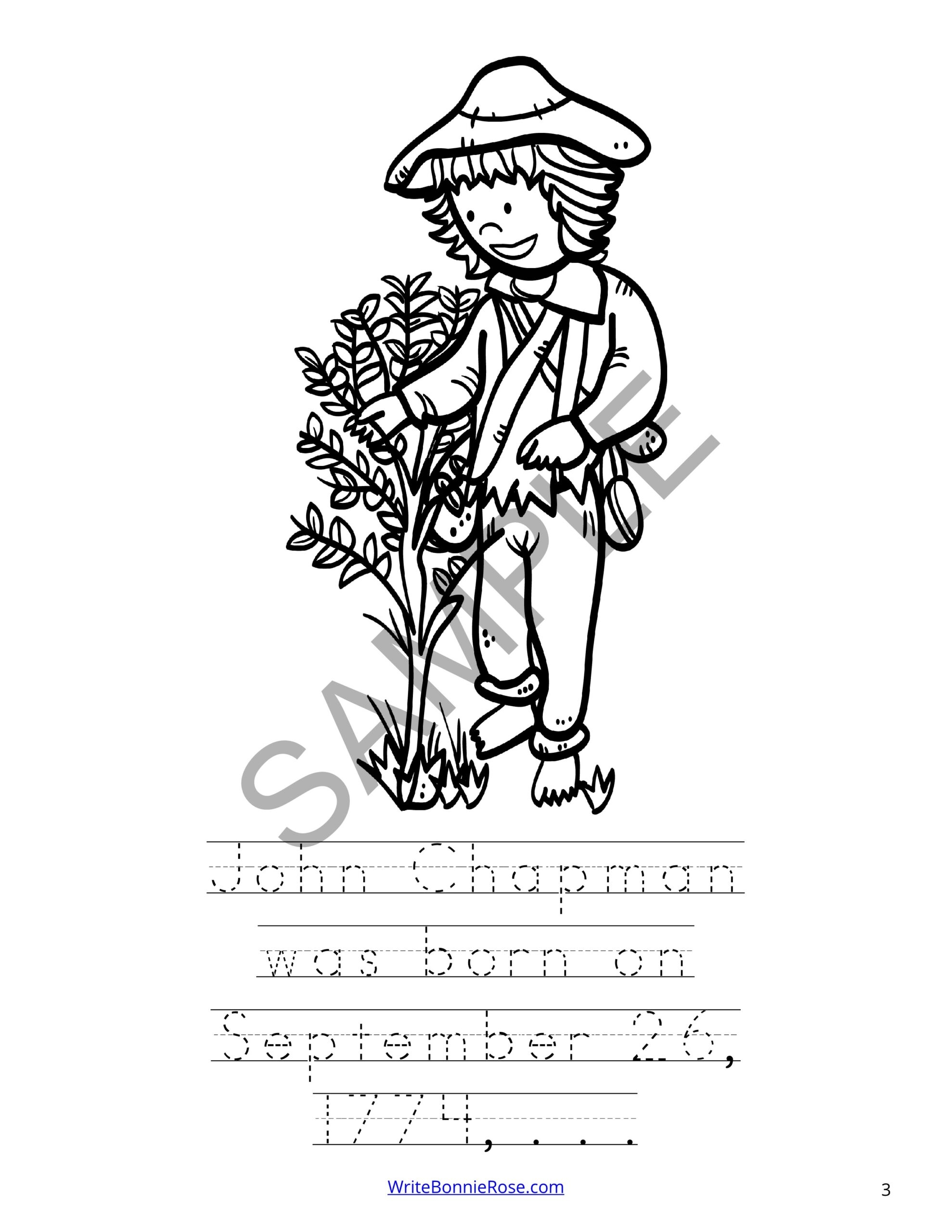 Johnny Appleseed Coloring Book Level B Made By Teachers