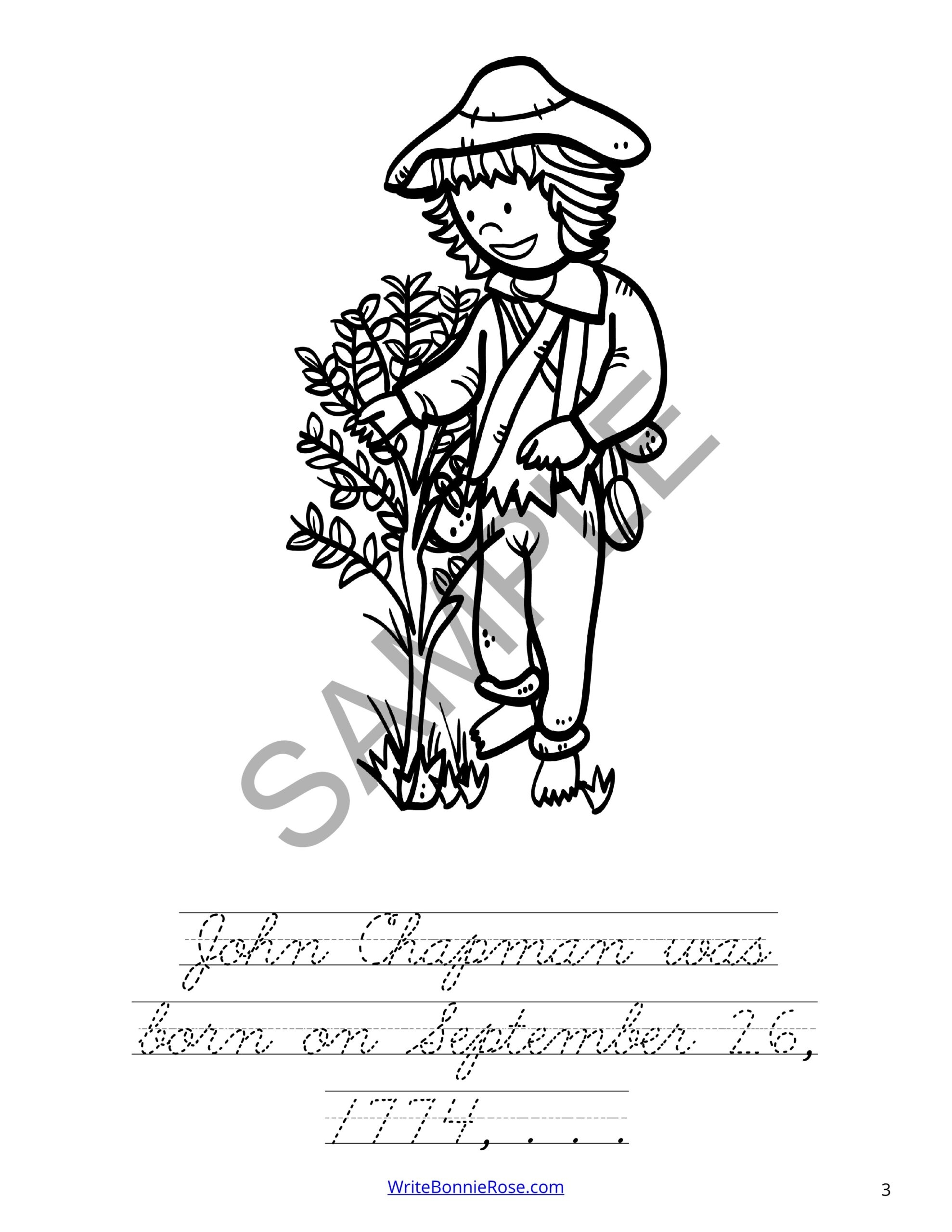 Johnny Appleseed Coloring Book Level C Made By Teachers Johnny Appleseed Coloring Book Level C Made By Teachers