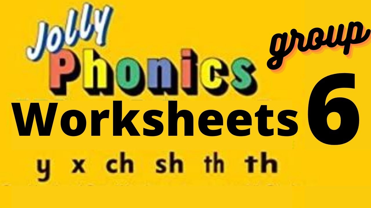JOLLY PHONICS GROUP 6 Worksheets For UKG LKG Grade 1 Kindergarten DIGRAPHS And TRIGRAPHS YouTube