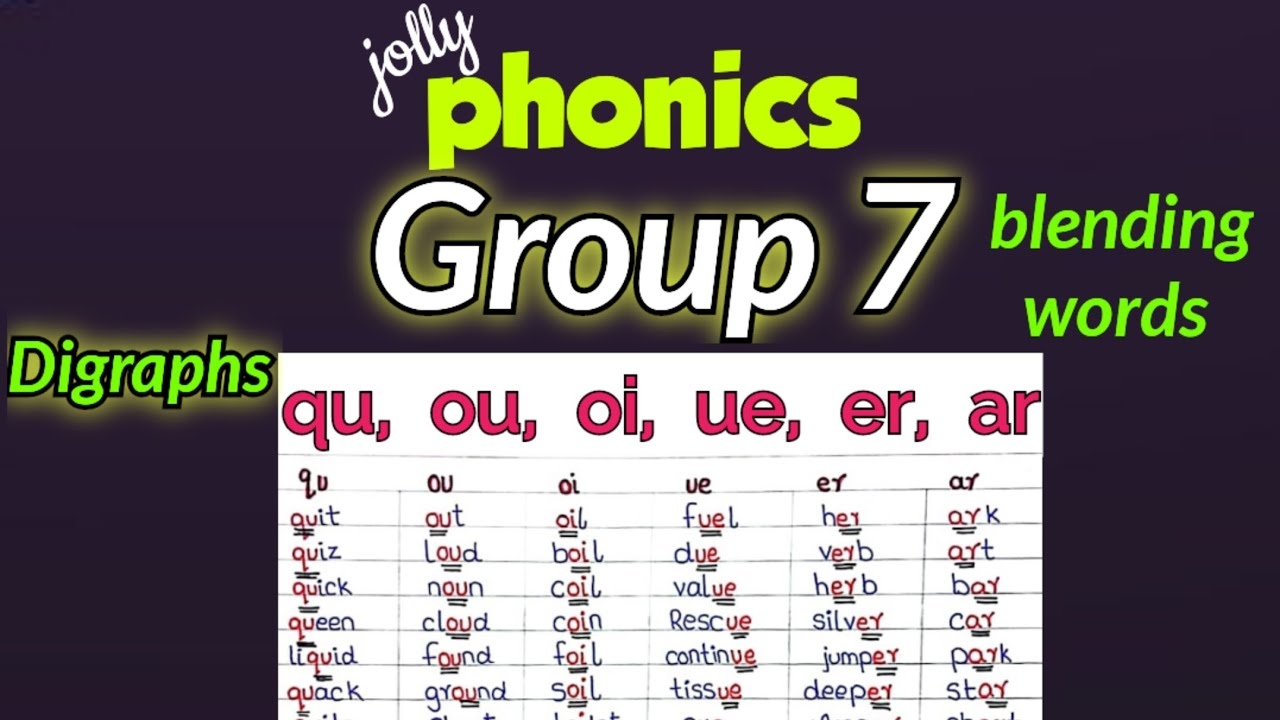 jolly phonics group 7 worksheets