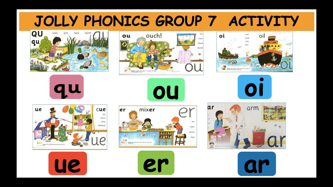 Jolly Phonics Group 7 Qu ou oi ue er ar Activity Unscramble The Letters Game YouTube