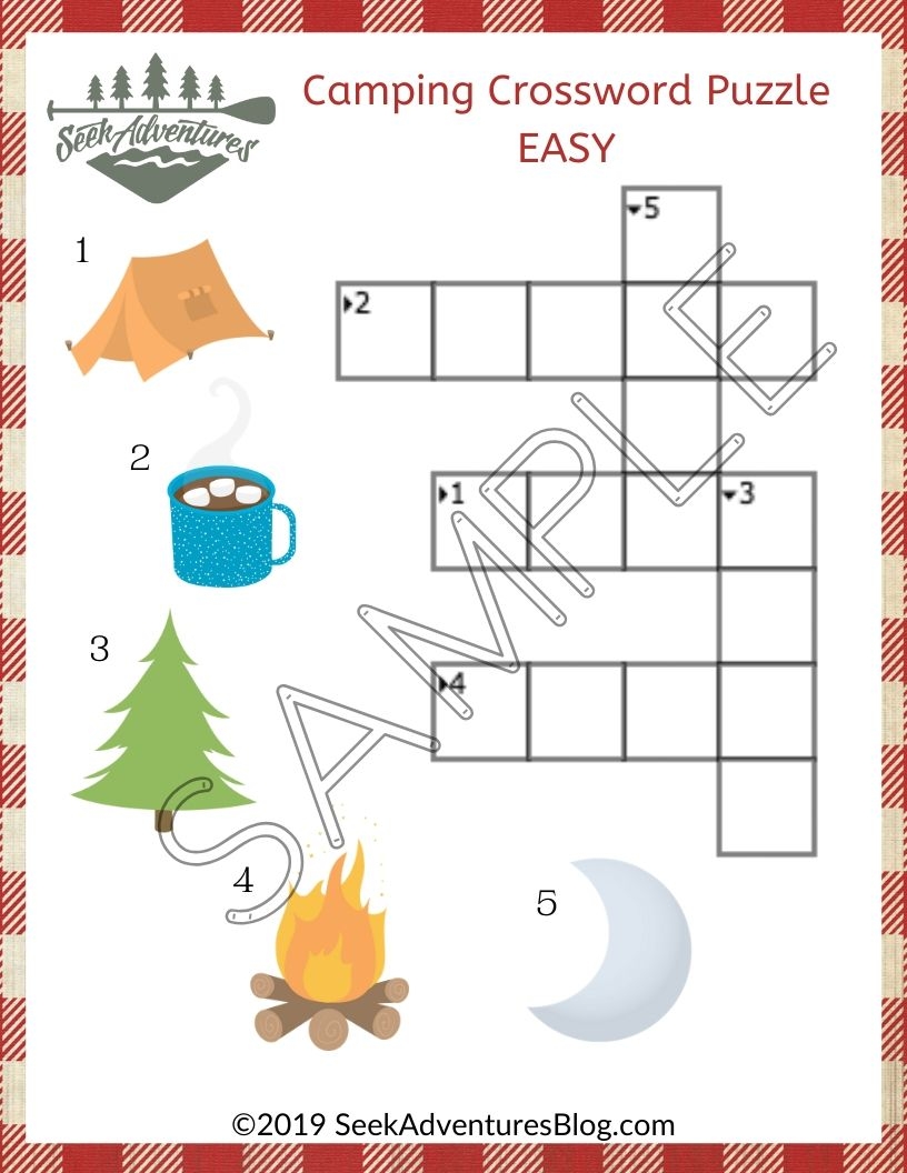 Kids Camping Activity Pack For PreK 1st Grade Seek Adventures Blog